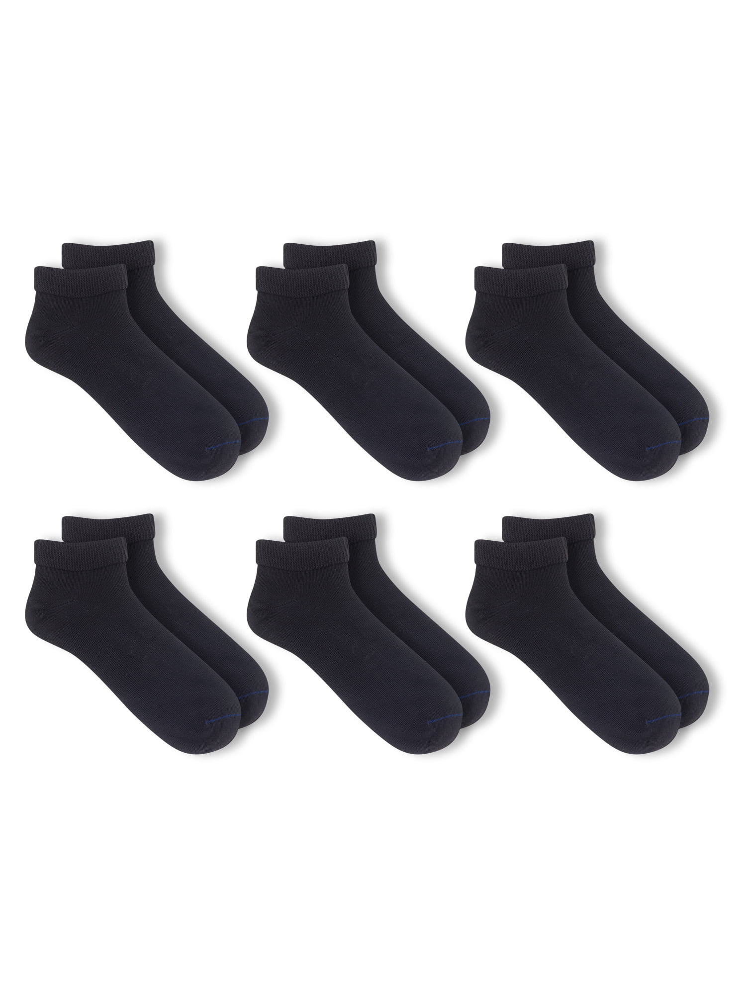 (2 pack) Dr. Scholl's Men's Diabetic Circulatory Lowcut Flat Knit Socks, Adult Large