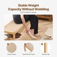 thumbnail image 3 of VEVOR Rattan Bench Wooden Bench 47.6 Inches for Entryway Living Room & Bedroom, 3 of 9