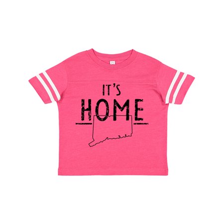 

Inktastic It s Home- Connecticut State Outline Distressed Text Gift Toddler Boy or Toddler Girl T-Shirt