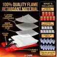 thumbnail image 2 of JJ CARE Fire Blanket – 9 Packs with Hooks and Gloves – Emergency Fire Blanket for Home & Kitchen, High Heat Resistant Fire Suppression Blankets for Home Safety, Kitchen, and Camping, 2 of 7