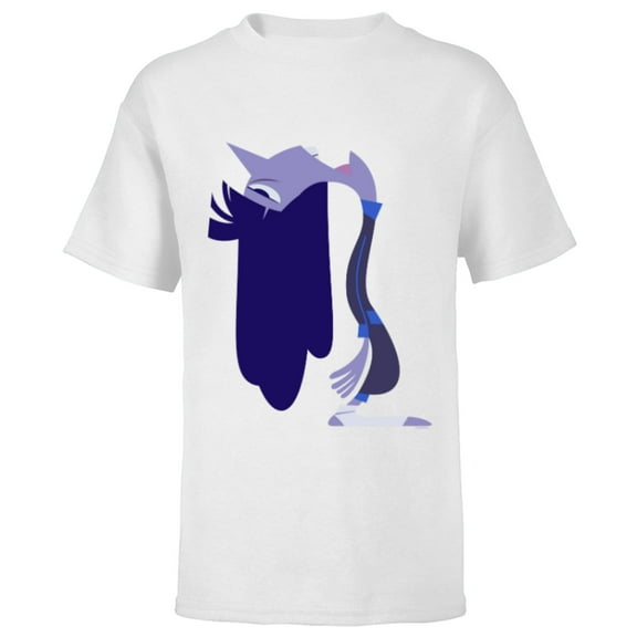 Disney and Pixar’s Inside Out 2 Ennui Big Profile Costume- Short Sleeve T-Shirt for Kids - Customized-White