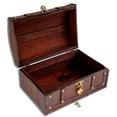 thumbnail image 2 of Brynnberg Vintage Pirate Treasure Chest - Handmade Wooden Storage Box with Lock - Durable Decorative Flanders Chest - Perfect Gift Idea!, 2 of 6