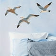 thumbnail image 7 of FHBVT Wooden Seagull Wall Hanging Decor Set 8.6x9.1 Inch, 3 Pcs Ocean Bird Ornament For Bedroom Living Room Balcony Beach House Seaside Themed Home Decoration Holiday Party Seasonal Decor, 7 of 7