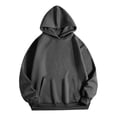 thumbnail image 4 of LIIPEE Casual Solid Color Hoodies For Women Long Sleeve Hooded Sweatshirts Ladies Autumn Winter Comfortable Daily Pullover With Pockets,S, 4 of 4
