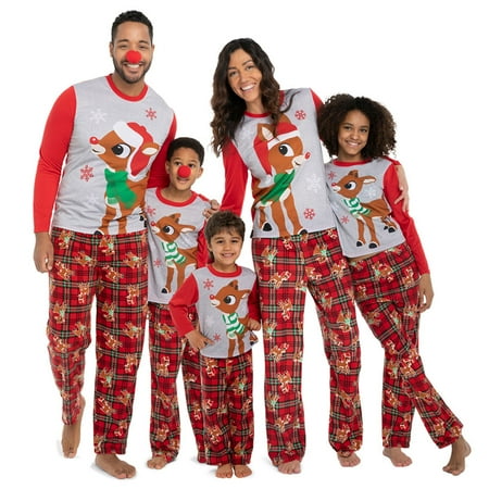 

Pudcoco Christmas Pajamas Family Matching Clothes Mom Dad Children Sleepwear Outfit Set