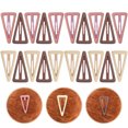 thumbnail image 2 of Miangastore Barrettes Assorted Color Triangle Design For Women School Events Festivals 20Pcs, 2 of 8