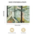 thumbnail image 3 of Orinice Forest Trees Campfire Aesthetic Fine Art Poster & Print for Home Decor, Canvas Wall Painting for Classroom Kitchen Office Bathroom, Living Room Bedroom Office Decor 20x16in, 3 of 6