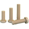 thumbnail image 4 of 1pcs Beige Nylon Slotted Round Head Screws M4x11mm, 4 of 5