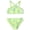 Tart Lime, variant on Girls Sleeveless Cross Front Bikini Swimsuit, 2-Piece, Sizes XS-XXL