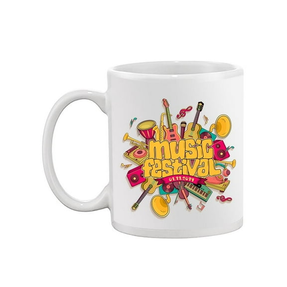 Music Festival Vintage Design Mug Unisex's -Image by Shutterstock