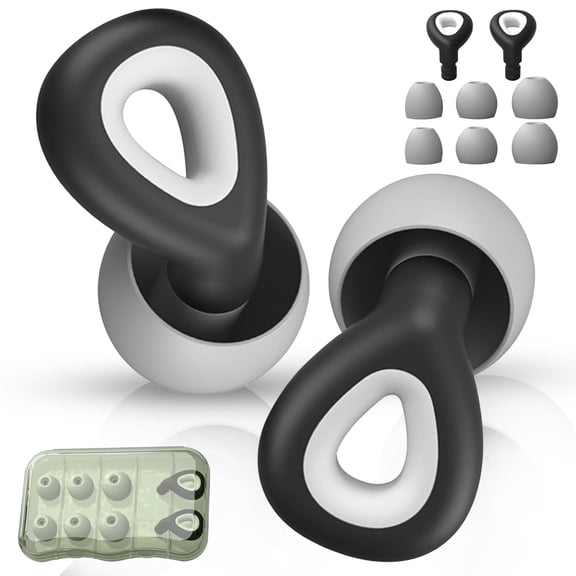 Ear Plugs for Sleeping Noise Cancelling, 35dB Noise Reduction Earplugs, Silicone Reusable Ear Plugs for Sleep, Concert, Travel & Swimming