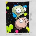 thumbnail image 2 of Invader Zim Pig Cartoon Tapestry Luxury Wall Hanging Tapestries Decoration For Living Room Bedroom Dormitory Mural Blanket Wall Art Tapestry, 2 of 8