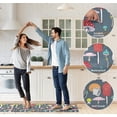 thumbnail image 4 of Mushroom Kitchen Rugs Mats Set of 2 Colorful Mushroom Anti Fatigue Mats for Kitchen Floor Farmhouse Memory Foam Kitchen Floor Mat Non-Skid Waterproof Cushioned Mat for Sink Laundry, 17"x28"+17"x47", 4 of 6