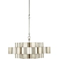 thumbnail image 6 of Silver Leaf Grand Lotus Silver Large Chandelier, 6 of 7