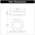 thumbnail image 7 of Belwith-Keeler B078787MB 1.75 in. Corsa Ring Cabinet Knob, Matte Black, 7 of 7