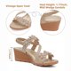 thumbnail image 4 of Sandalias con cuña SHIBEVER para mujer, verano, nude, punta abierta, 5-11US, 4 of 6