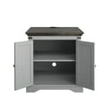 thumbnail image 6 of FESTIVO Farmhouse End Table with Charging Station - Gray, 6 of 10