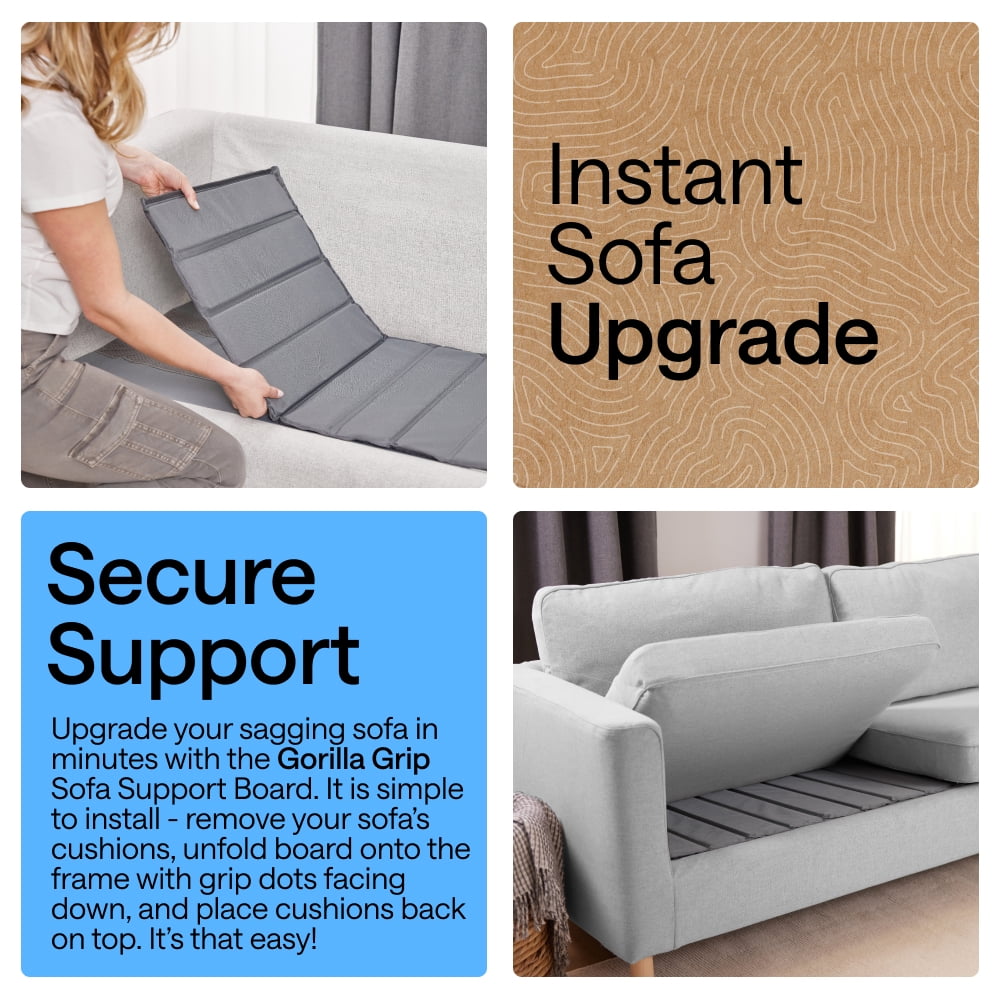 Gorilla Grip Heavy Duty Couch Cushion Support Board to Fix Sagging Sofas, 23" x 19" Armchair