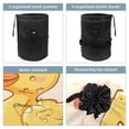thumbnail image 3 of PhooArto Large Barrel Drawstring Makeup Bag, Cartoon Duck Love Hearts Pattern Travel Cosmetic Bag Portable Make Up Organizer Bag, 3 of 6