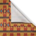 thumbnail image 4 of Ambesonne Aztec Valance Pack of 2, Warm Tones Geometrical Art, 54"X12", Vermilion Marigold Blue, 4 of 5