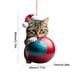 thumbnail image 3 of Adornos navideños de dibujos animados de gato, colgante creativo para árbol de Navidad, decoración para coche, regalos, 3 of 8