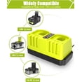 thumbnail image 4 of Batería de 18v y Charger, Paquete de 2 Reemplazo de 7.0Ah para Baterías Ryobi de 18v y Combo Charger de 2 Puertos P117 Compatible para Batería Ryobi ONE+ P100 P102 P103 P105 P107 P108 P118, 4 of 9
