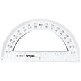 thumbnail image 2 of School Smart Clear Plastic Semicircular Protractor w/ 6" Ruler, 12 ct, 2 of 2
