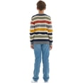 thumbnail image 7 of Sezzit Boys 100% Cotton Crewneck Sweater Soft Knit Pullover for Fall and Winter Long Sleeve Warm Knit - Multicolor Stripes - Size 16, 7 of 7