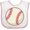 White and Pink, variant on Inktastic Baseball Sports Ball Boys or Girls Baby Bib