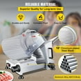 thumbnail image 3 of KFFKFF 240W Industrial Food Cutter, Electric Charcuterie Slicer with 10" Carbon Steel Blade, 350-400RPM, Electric Slicer with 0 - 0.47 inch Precision Thickness Control for Both Commercial & Home Use, 3 of 9