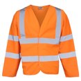 thumbnail image 1 of RTY - Chaqueta reflectante de gran visibilidad en carretera (Naranja fluorescente), 1 of 1