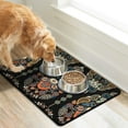 thumbnail image 2 of Paisley Indian Tribal Dog Food Mat with Paisley Design Boho Vintage Floral Pattern, Absorbent Waterproof Non-Slip Pet Feeding Mat, 2 of 7