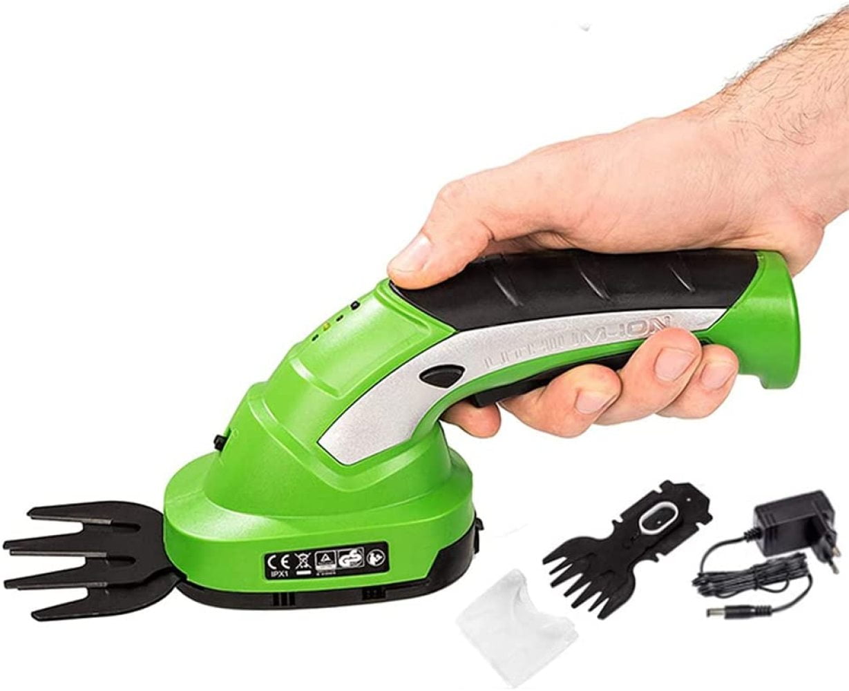 Metal Blades SereneLife PSLTLL1812 Electric Cordless Handheld Garden Shears with 3.6V Rechargeable Battery Light Yellow Pack of 4 