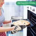 thumbnail image 2 of Yayeee Pot Holders Kitchen Heat Resistant with Pocket 7"x9.8" Cotton Oven Cooking Hot Pads, Beige Moon, 2 of 7