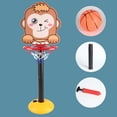 thumbnail image 3 of Vogacara Regalos clásicos para niños, juego de baloncesto portátil ajustable, seguro y confiable, montaje rápido Juguetes Educativos mono, 3 of 6