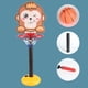 thumbnail image 3 of Bewildely Regalos clásicos para niños, juego de baloncesto portátil ajustable, seguro y confiable, montaje rápido Juguetes Educativos mono, 3 of 6