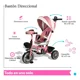 thumbnail image 3 of The Baby Shop Triciclo Rosa Infantil Evolutivo Carriola P/ Bebé 3 En 1 Tr-996, 3 of 4