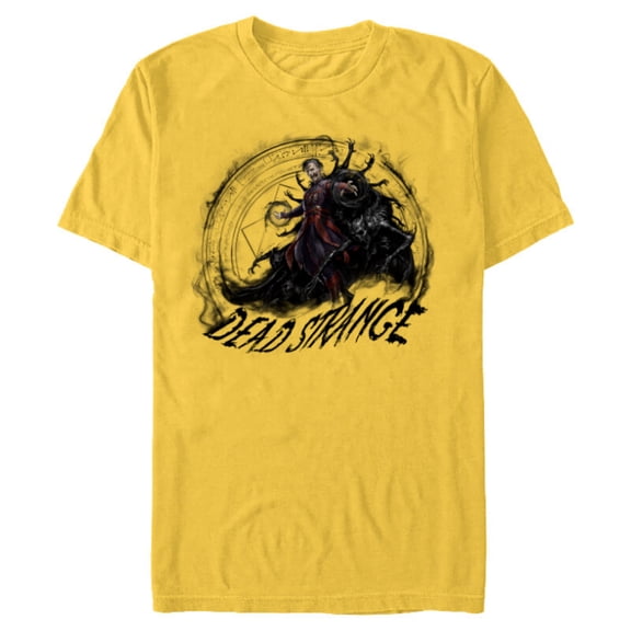 Marvel Doctor Strange Multiverse of Madness Dead Strange - Short Sleeve Blended T-Shirt for Adults - Customized-Yellow