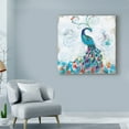thumbnail image 3 of Trademark Fine Art 'Confetti Peacock I' Canvas Art by Jennifer Goldberger, 3 of 4