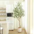 thumbnail image 5 of Nafresh 8FT Tall and Fuller Style Artificial Olive Tree, Realistic Faux Olive Plant for Indoor Décor, 5 of 6
