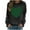 St Patricks Day Sweatshirt Women-A08 Black, variant on Mifsaly St Patricks Sweatshirts for Women Shamrock Print Long Sleeve Blouse Lightweight Heart Print Valentine Shirts Crewneck Loose Tunic Pullover Tops Lounge Cozy Spring T-Shirts L