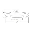 thumbnail image 6 of Nicor Lighting 17575 6 in. Light Fixture Round Downlight Trim - White, 6 of 6