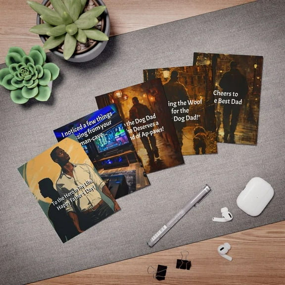Cards of Valor (Part 10) - Father's Day Greeting Cards (5-Pack)