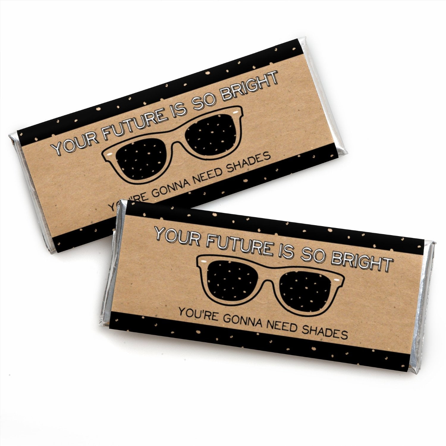 Big Dot of Happiness Bright Future - Graduation Candy Bar Wrappers