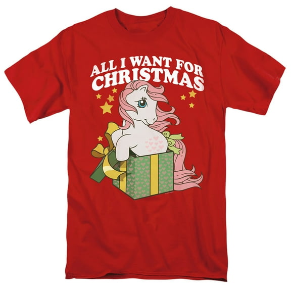 My Little Pony Retro All I Want S/S Adult 18/1 T-Shirt Red
