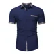 thumbnail image 1 of Camisa De Vestir Manga Corta Para Hombre Casual Casey Kevin, 1 of 8