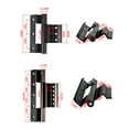 thumbnail image 3 of Rustproof Fold Cabinet Hinges 180 degree Furniture Accessories Door Hinge Flush Hinges Door Semicircle STYLE 4, 3 of 8