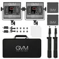 thumbnail image 2 of GVM 2 Pack LED Video Lighting Kits with APP Control, Bi-Color Variable 2300K, 2 of 3
