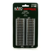 Kato USA Inc. HO 123mm 4-7/8 Straight 4 KAT2140 HO Track