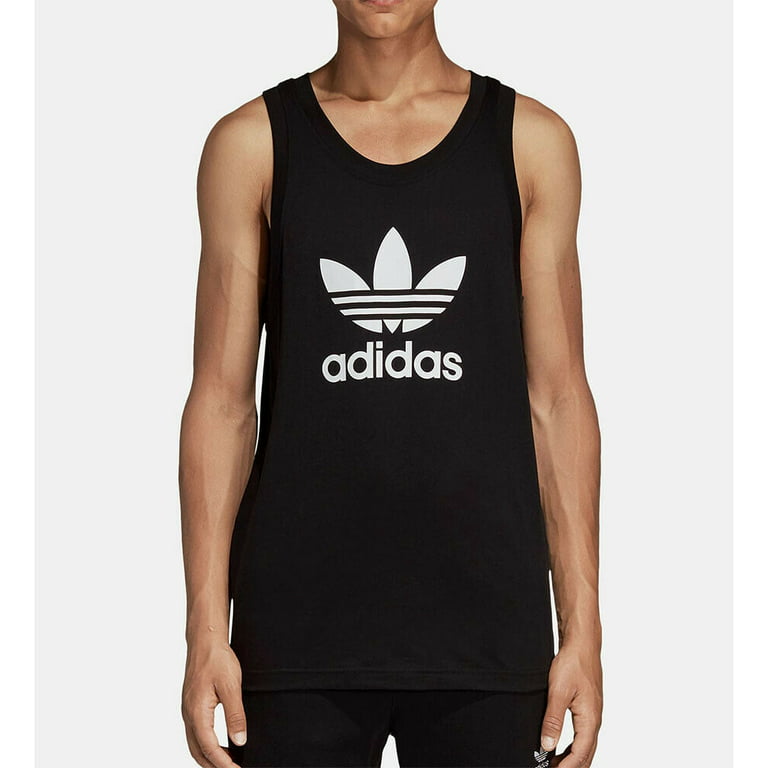 Adidas Men's Trefoil Tank Top Black/White - Walmart.com